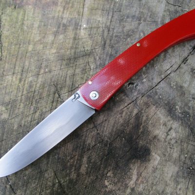 couteau pliant friction XC75 et G10 rouge 